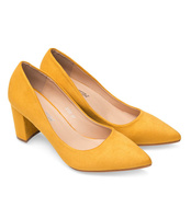 Czółenka damskie Abloom A120 Żółte