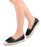 Espadryle damskie Ideal Shoes H-6556 Czarne
