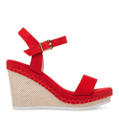Sandałki damskie Ideal Shoes U-6292 Czerwone