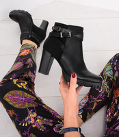 Botki damskie Sixth Sens C353 Czarne