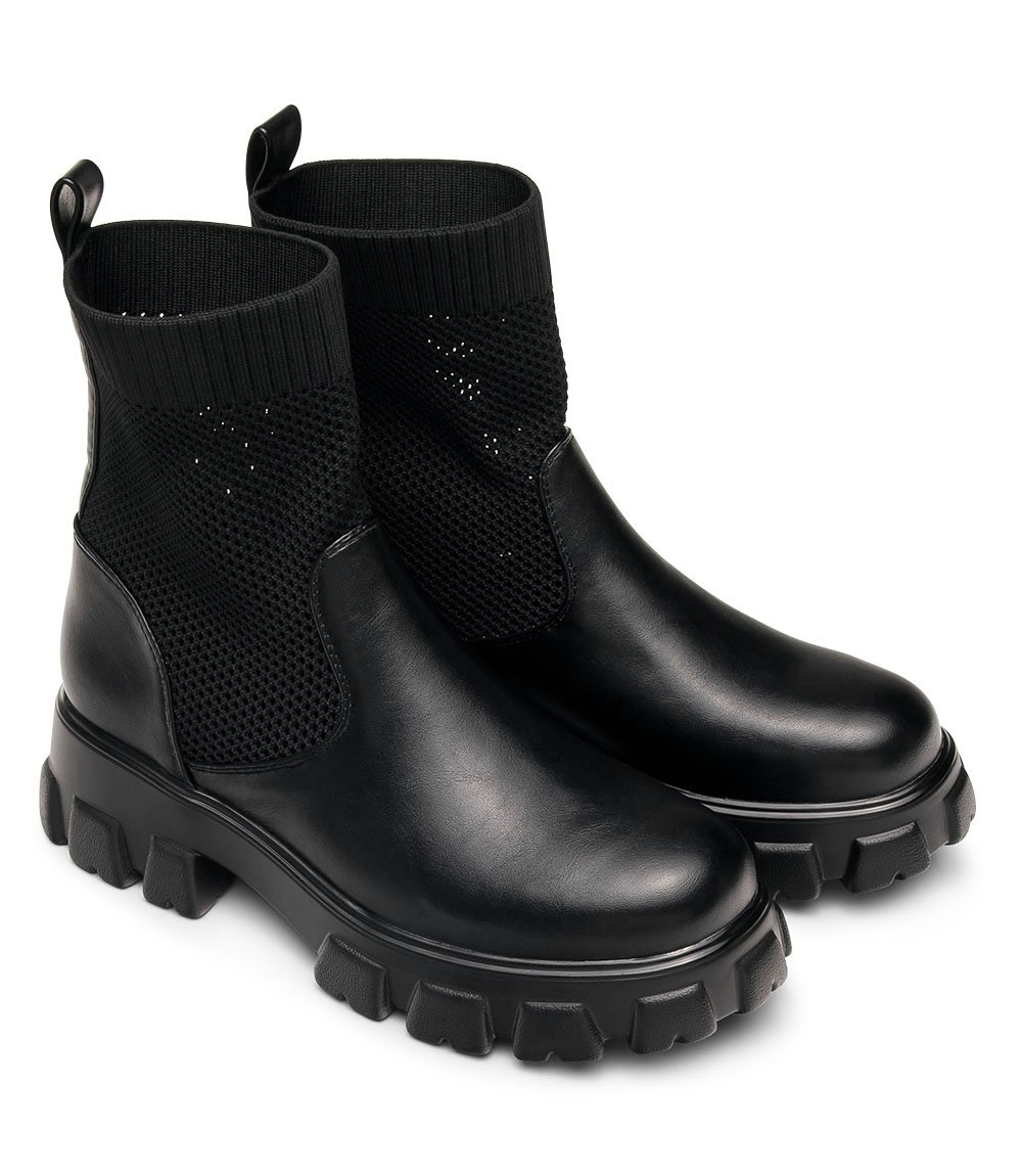 Botki damskie N/M HQ253 Czarne