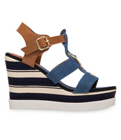 Sandały damskie Foreverfolie YQ05 Niebieskie