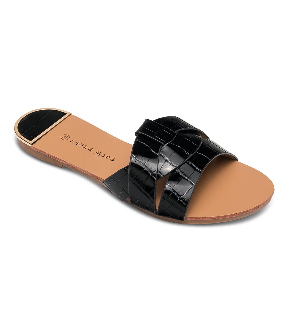 Klapki damskie Laura Mode K-27 Czarne