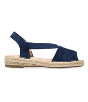 Sandałki damskie Ideal Shoes SA-2893 Granatowe