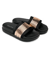 Klapki damskie Laura Mode WL035 Szampańskie