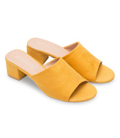 Klapki damskie Laura Mode QL-89 Żółte