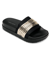 Klapki damskie Laura Mode WL035 Złote