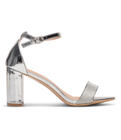 Sandałki damskie Style Shoes 6866 Srebrne