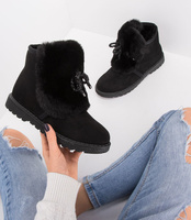 Śniegowce damskie N/M XR180702 Czarne