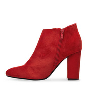 Botki damskie Ideal Shoes TX-2906 Czerwone