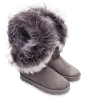 Śniegowce damskie Abloom BM-565 Szare