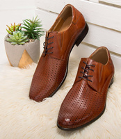 Półbuty męskie Pan 1136 Koniakowe