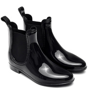 Kalosze damskie Ideal Shoes T-8448 Czarne