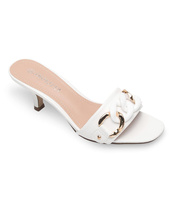 Klapki damskie Shoesita K-8047 Białe