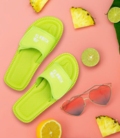 Klapki damskie Kubota Rzep KKRZ13 Zielone Neonowe