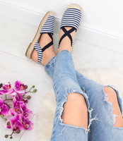 Sandałki damskie Sixth Sens 888-51 Granatowe