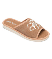 Kapcie damskie Natural Style NS-002 Brązowe