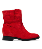 Botki damskie Ideal Shoes G-7605 Czerwone