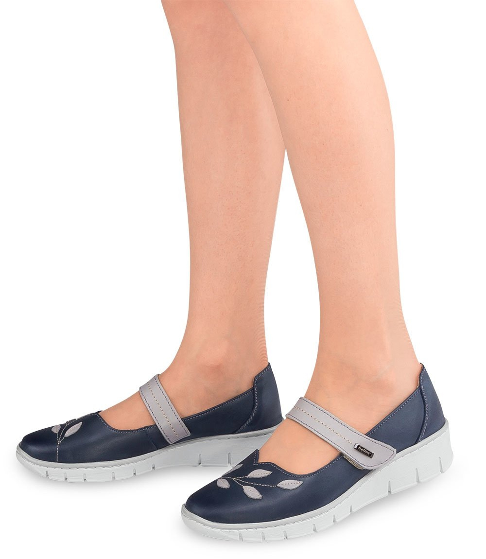 Półbuty damskie Helios 341 Granatowe