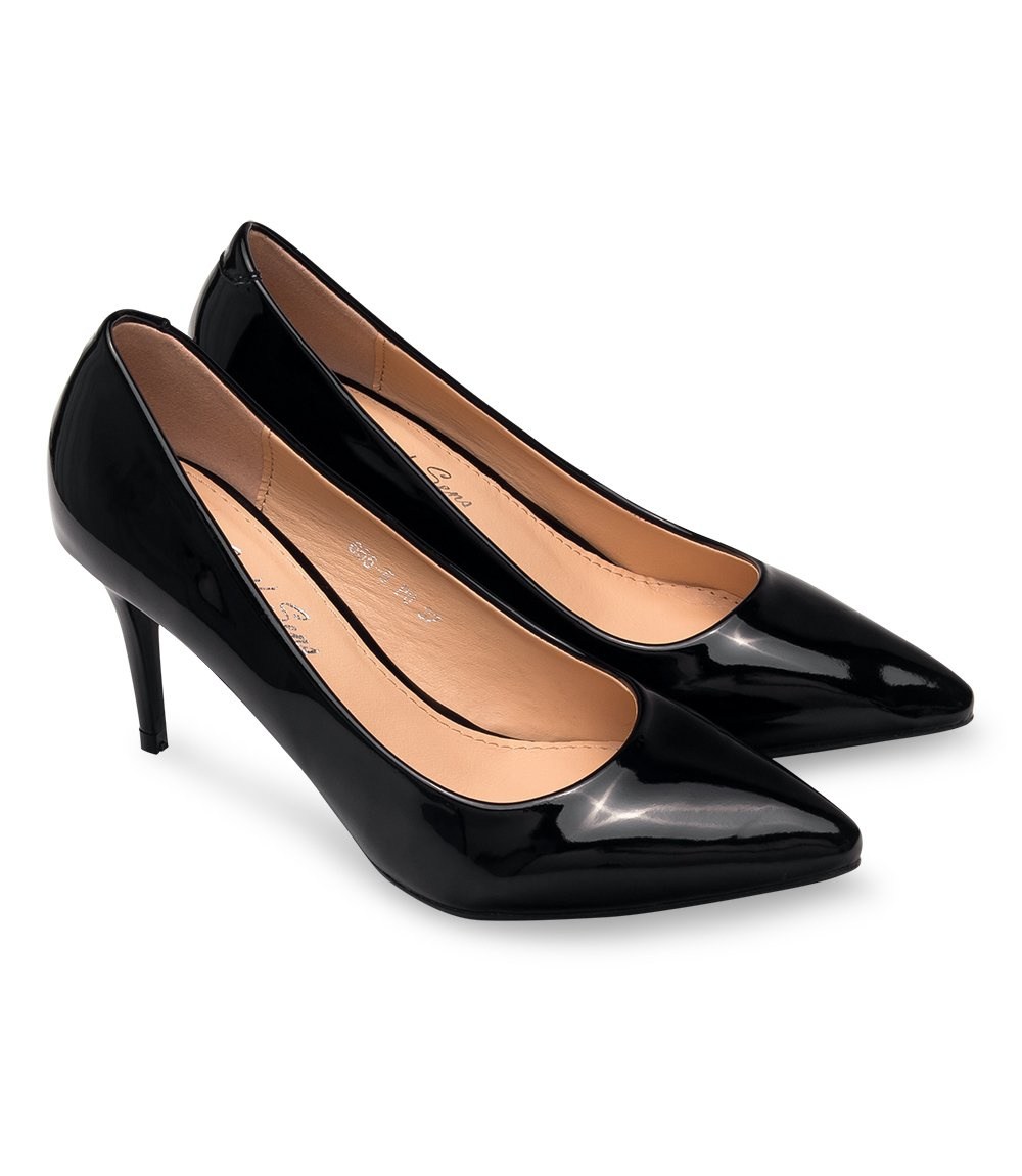 Czółenka damskie Sixth Sens 665-5 PU Czarne