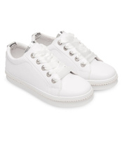 Buty sportowe damskie N/M CC-2 Biało - Srebrne