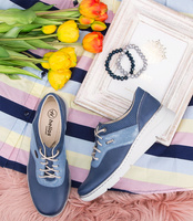 Półbuty damskie Helios 396 Granatowe