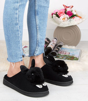 Kapcie damskie Foreverfolie P219 Czarne