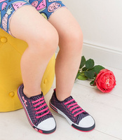 Trampki dziecięce Underline 8C181103 Granat-Róż