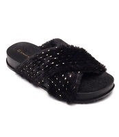 Klapki damskie Ideal Shoes L-2756 Czarne