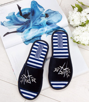 Kapcie damskie Natural Style NS-046 Granatowe