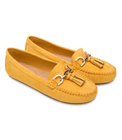 Mokasyny damskie Danic L7195 Żółte