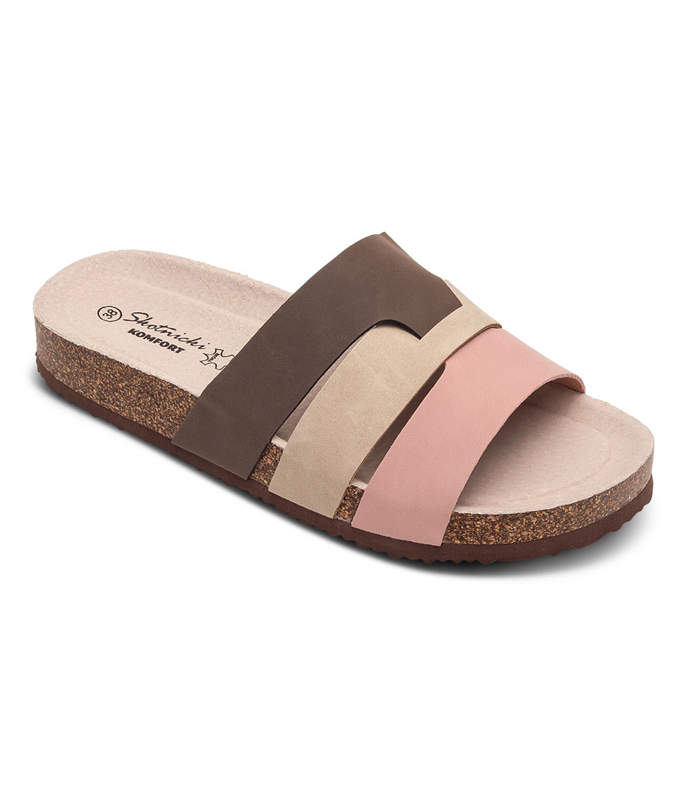 Klapki damskie Skotnicki KL-3-0508 Pink/Brown