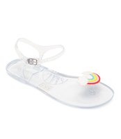 Sandałki damskie Ideal Shoes K-3700 Przezroczyste