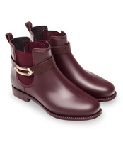 Kalosze damskie Ideal Shoes F-2889 Bordowe