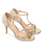 Sandałki damskie Laura Mode CQ01 Złote