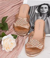 Klapki damskie Abloom SY827 Szampańskie