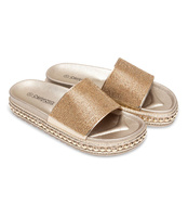 Klapki damskie Shoesita JS-5049 Złote