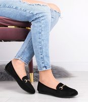 Mokasyny damskie Abloom 9988-128 Czarne