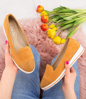 Mokasyny damskie Sixth Sens 888-20 Żółte