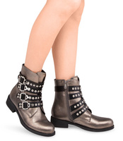 Botki damskie Sixth Sens JW9 Złote