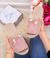 Kapcie damskie Natural Style NS-075 Różowe