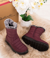 Śniegowce damskie Skotnicki B-3-0300 Bordowe