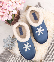 Kapcie damskie Natural Style NS-081 Niebieskie