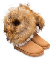 Śniegowce damskie Abloom BM-565 Brązowe