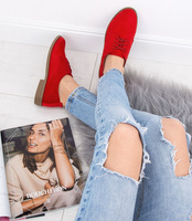 Półbuty damskie Abloom 8336-1 Czerwone