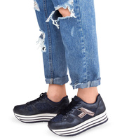 Buty sportowe damskie N/M 1306 Granatowe