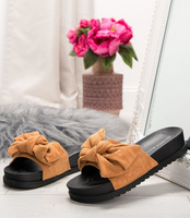 Klapki damskie Laura Mode SYT-04 Brązowe