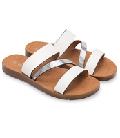 Klapki damskie Super Mode 6127 Białe