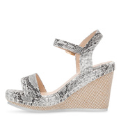 Sandałki damskie Ideal Shoes U-6292 Skóra Węża