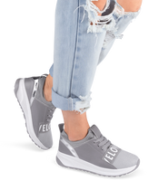 Buty sportowe damskie Ideal Shoes X-9703 Szare